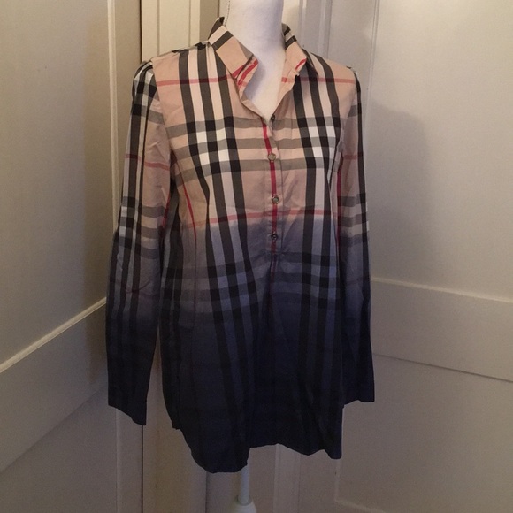 Burberry Tops - Burberry Brit dip dye tunic shirt⭐️Genuine⭐️